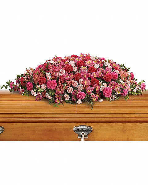 A Life Loved Casket Spray