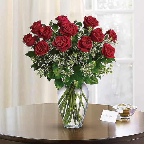 Bouquet of red roses